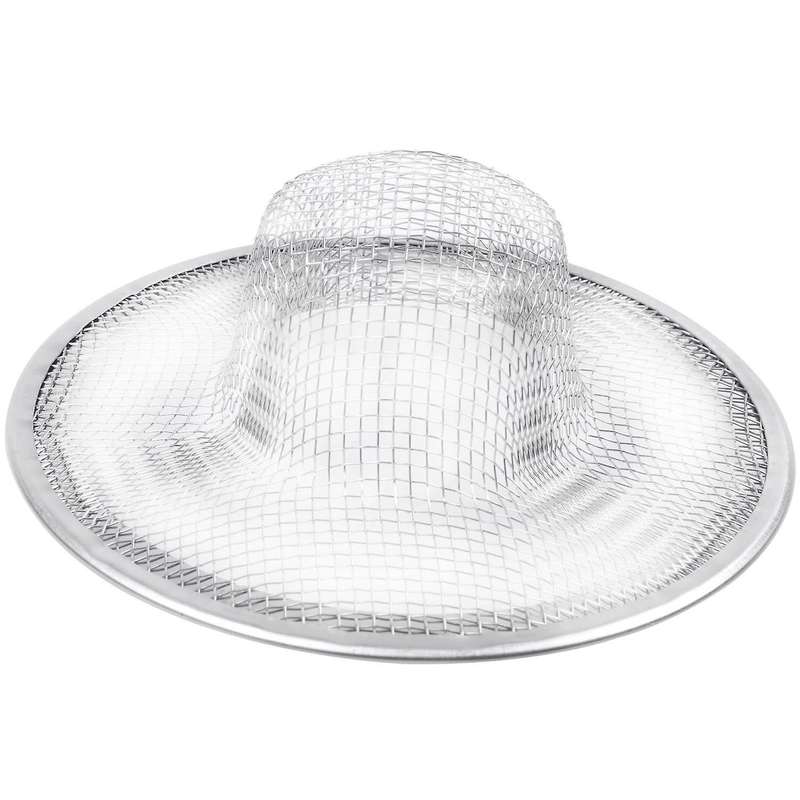 Stainless Steel Drainer Basin Filter Mesh Sink 3.5 Inch Top Diameter