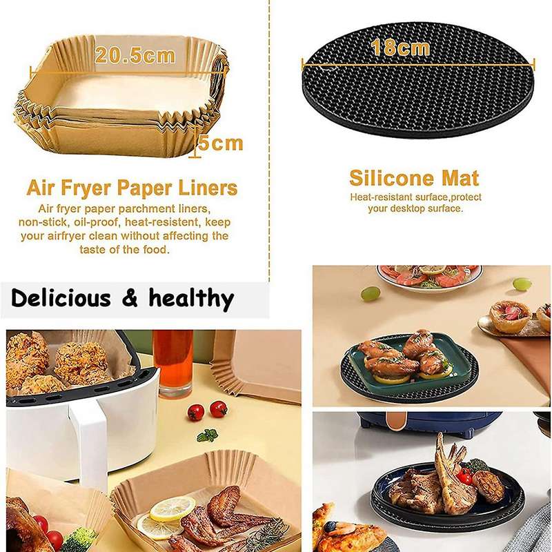Square Air Fryer Accessories, for Cosori Ninja Phillips
