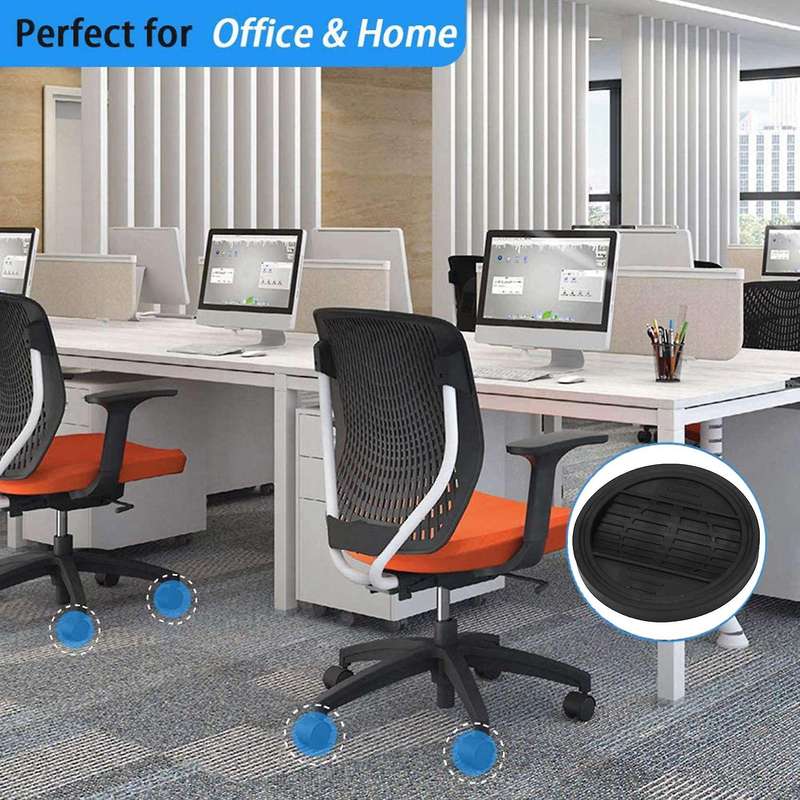 Furniture Castor Cups 4 Pcs, Rubber Feet Pads for Floor Protectors