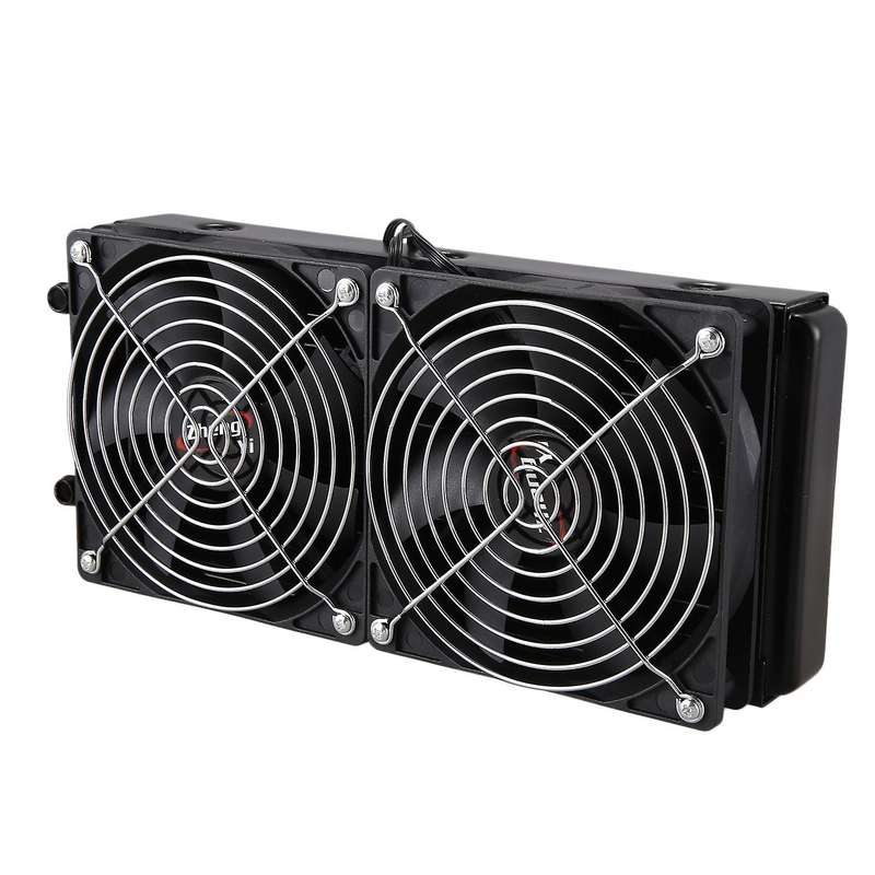Aluminum 240mm 10 Pipe Water Cooling Row Heat Exchanger Radiator