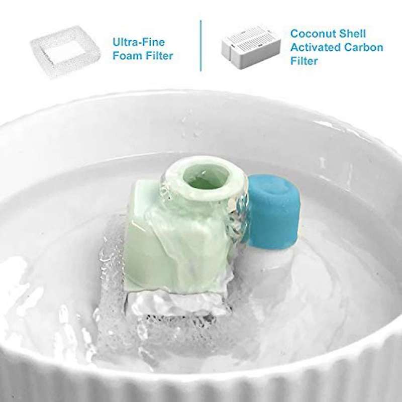 10pcs Cat Water Fountain Replacement Filters,for Ceramic Pet Drinking