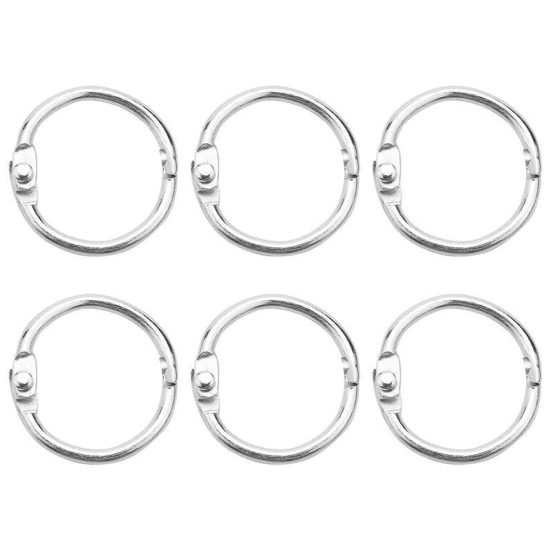 100pcs 25mm Loose Leaf Binder Rings for Scrapbook/album/craft