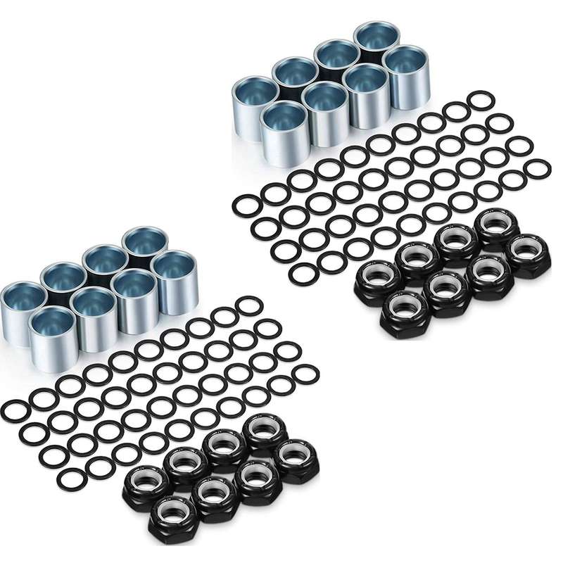 56 Pieces Skateboard Truck Hardware Kit Includes Spacers