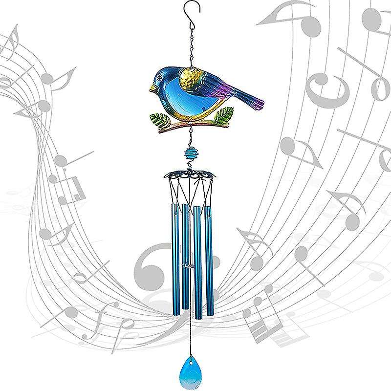 Mobile Romantic Blue Bird Wind Chimes for Festival Garden Decoration