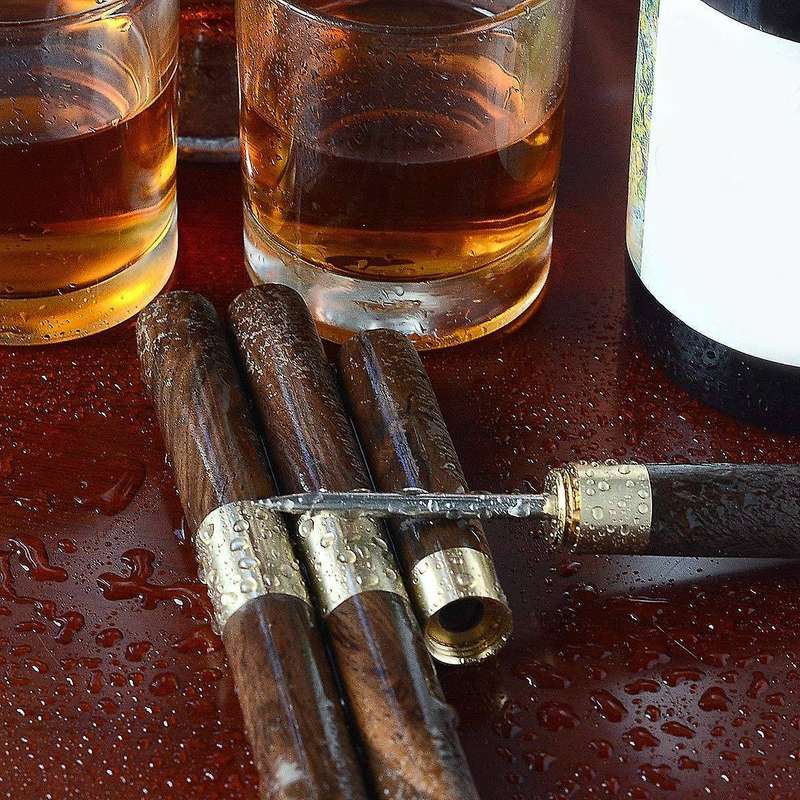 3pcs Stainless Steel Ice Picks with Wooden Handle for Camping