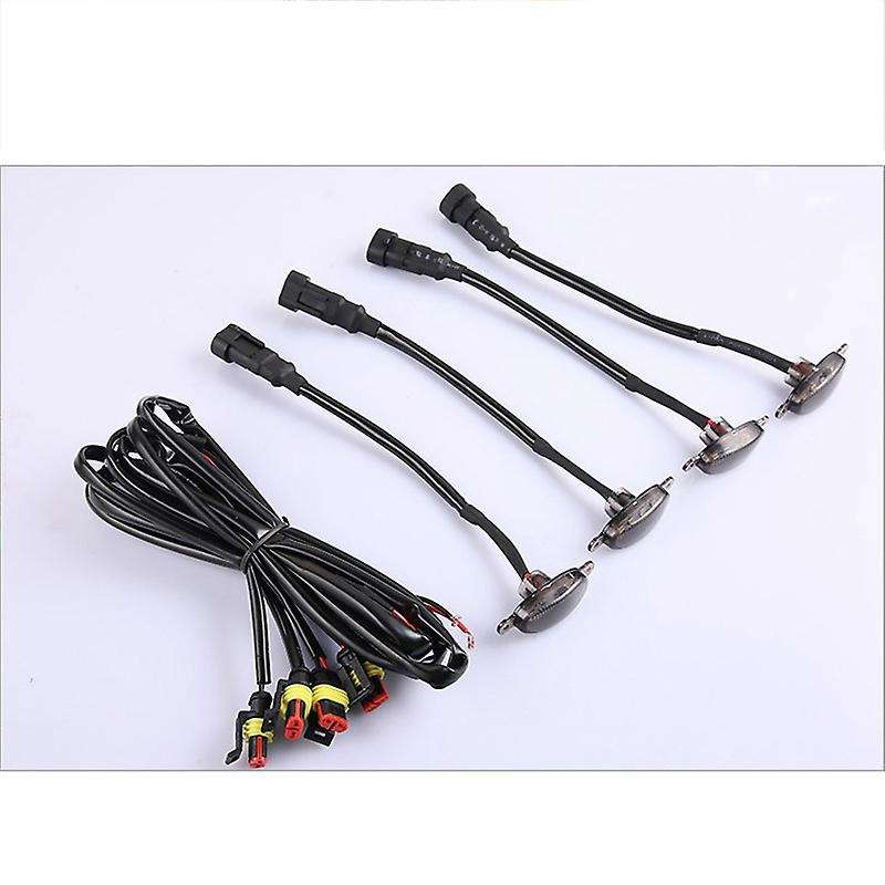 Car Led Front Grille Smoked Amber Light Daytime Running Lights Lamp