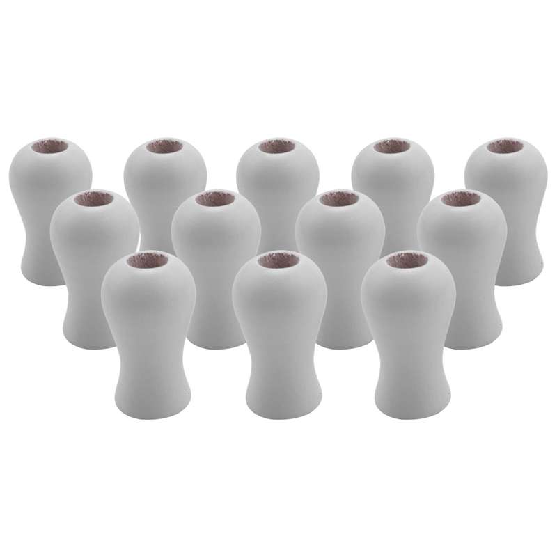12 Pack Window Blind Wood Cord Pull End for Blinds Or Shades White
