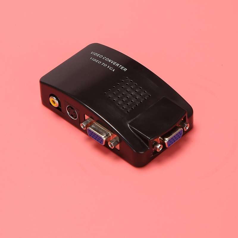 Av to Vga Adapter Rca Vga Converter Pc Composite Converter Switch Box
