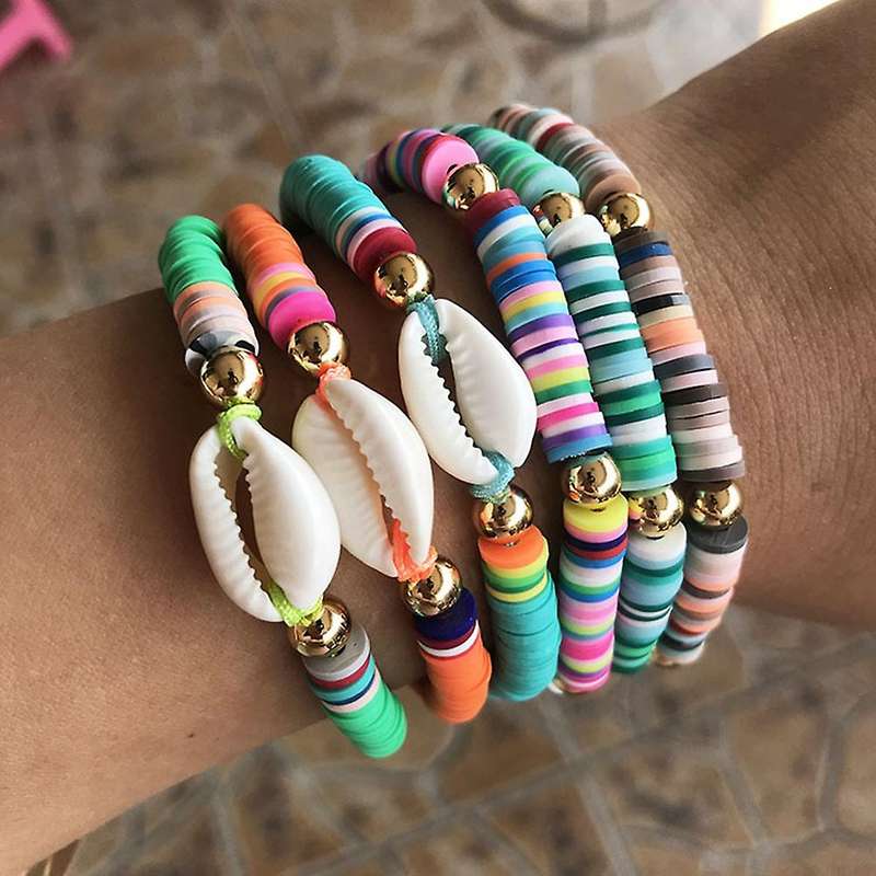 4270pcs Clay Beads 6mm 20 Colors Flat Round Polymer Clay Spacer Beads