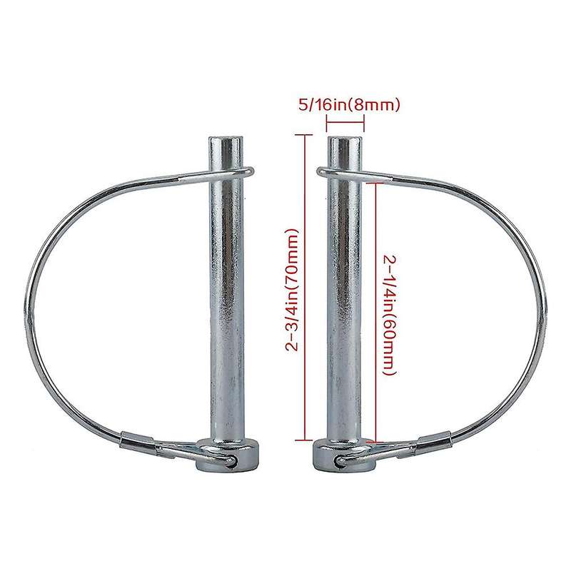 10pcs Wire Lock Pin, 5/16 Inch Shaft Locking Pin for Farm Lawn Garden