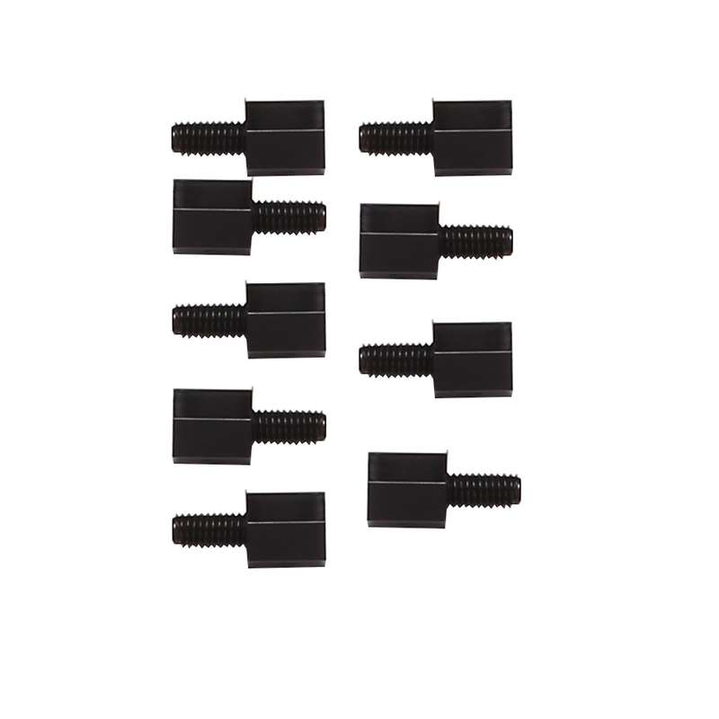 100x Motherboard Hex Standoff Threaded Spacer M3 Thread 6+6mm Black