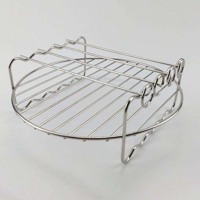 For Airfryers Household Double-layer Air Fryer Rack Five-needle Round