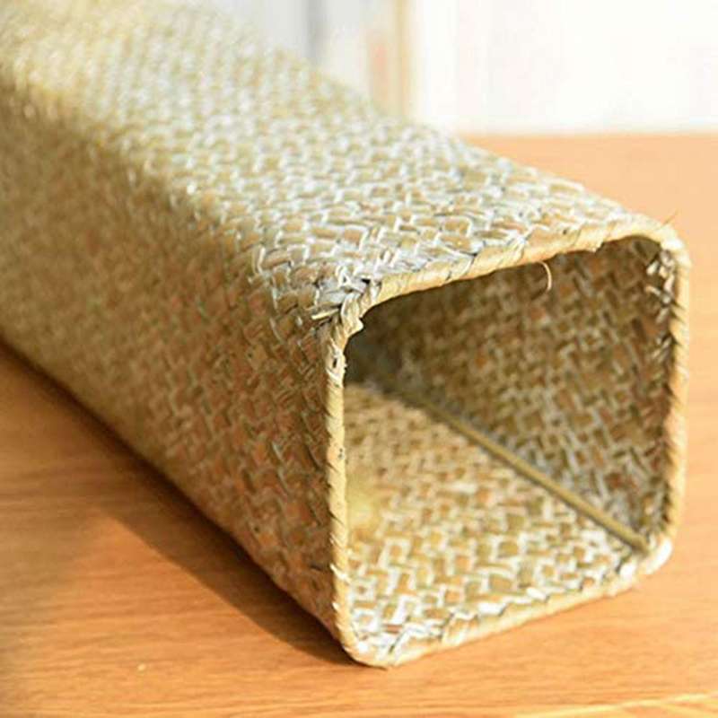 Rattan Flower Vase Bamboo Baskets Tall Vases for Home Decor White