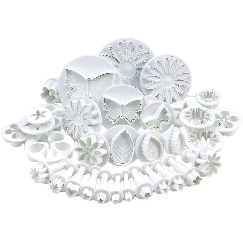 33 Piece Cake Cookie Flower Leaf Butterfly Heart Shape Mold Diy Tools