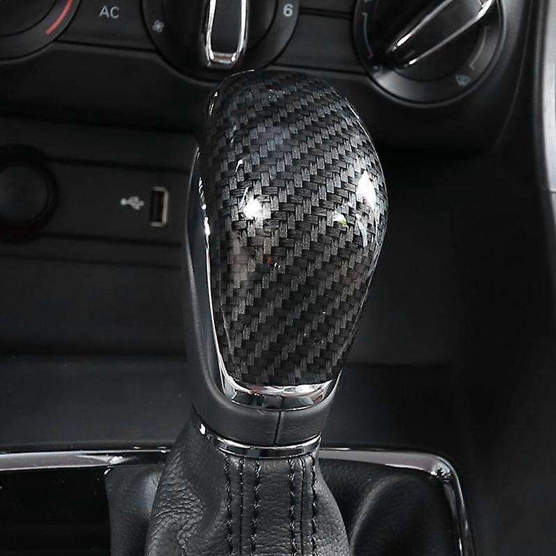 For Mg Zs 2017 - 2020 Ev Mg6 Carbon Fiber Gear Shift Knob Head Trim