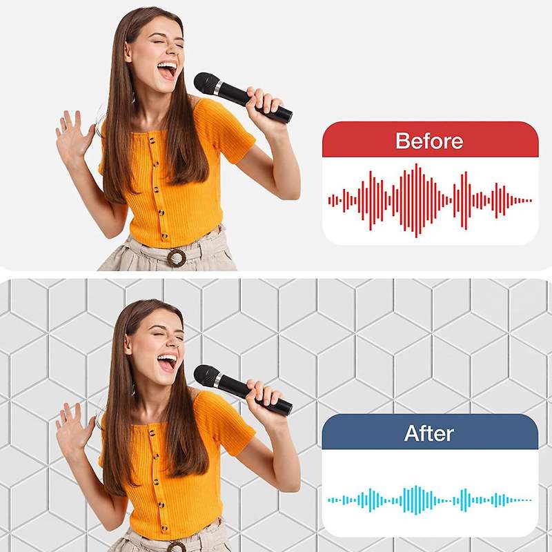 12 Pack Acoustic Foam,self-adhesive Sound Proof Panels(white)