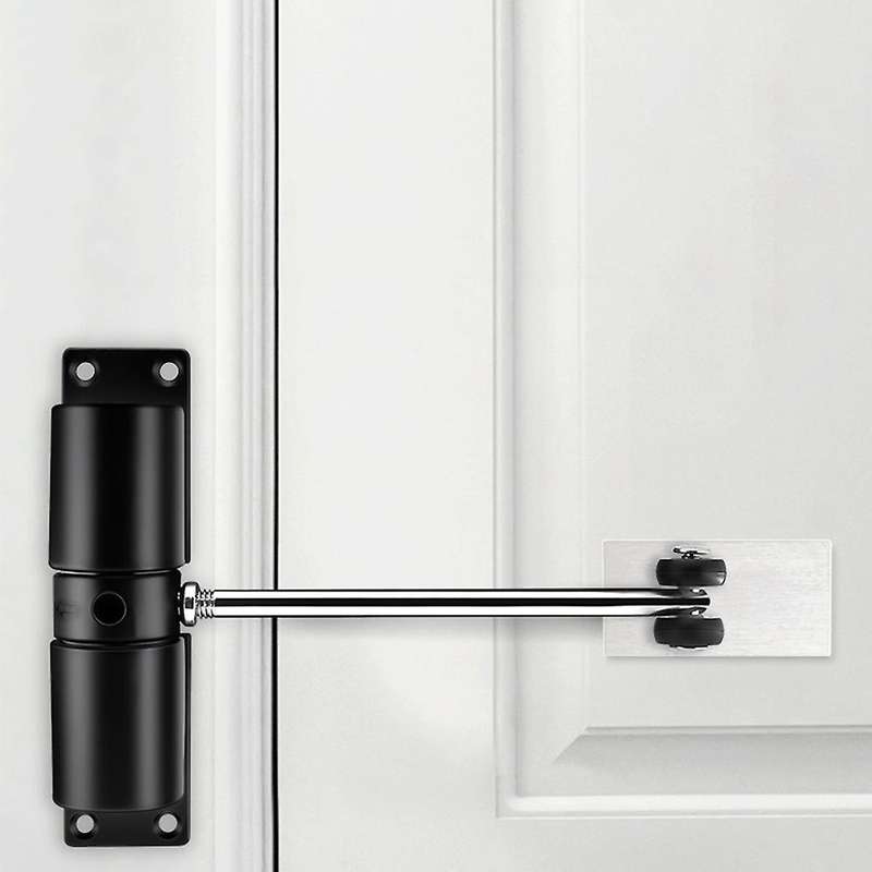 Simple Door Closer Household Automatic Hinge Mute Closer(white)