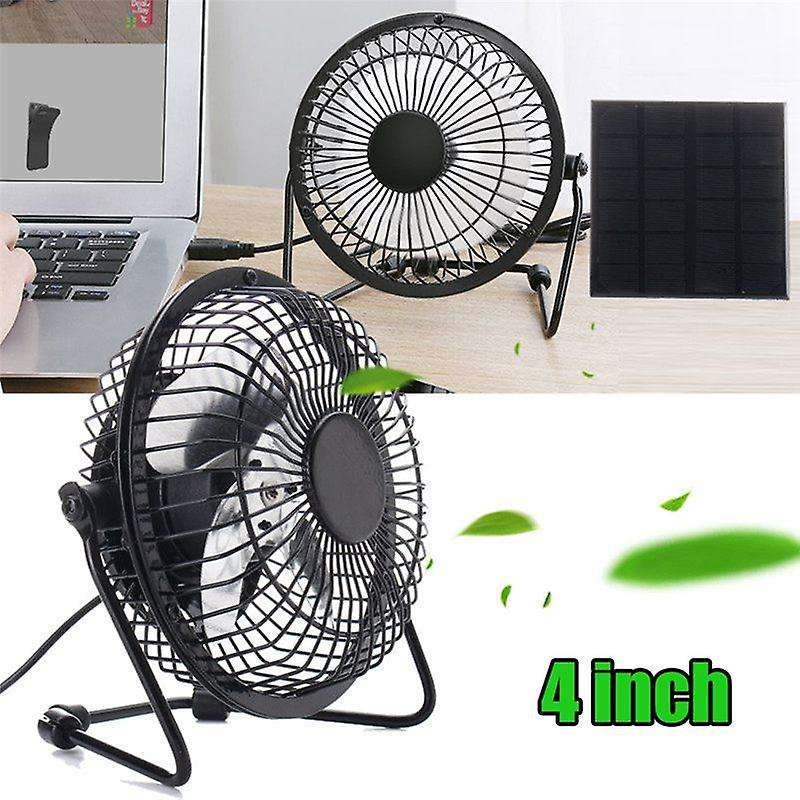 Mini Solar Panel Powered Ventilator Fan 5w 4 Inch Solar Exhaust Fan
