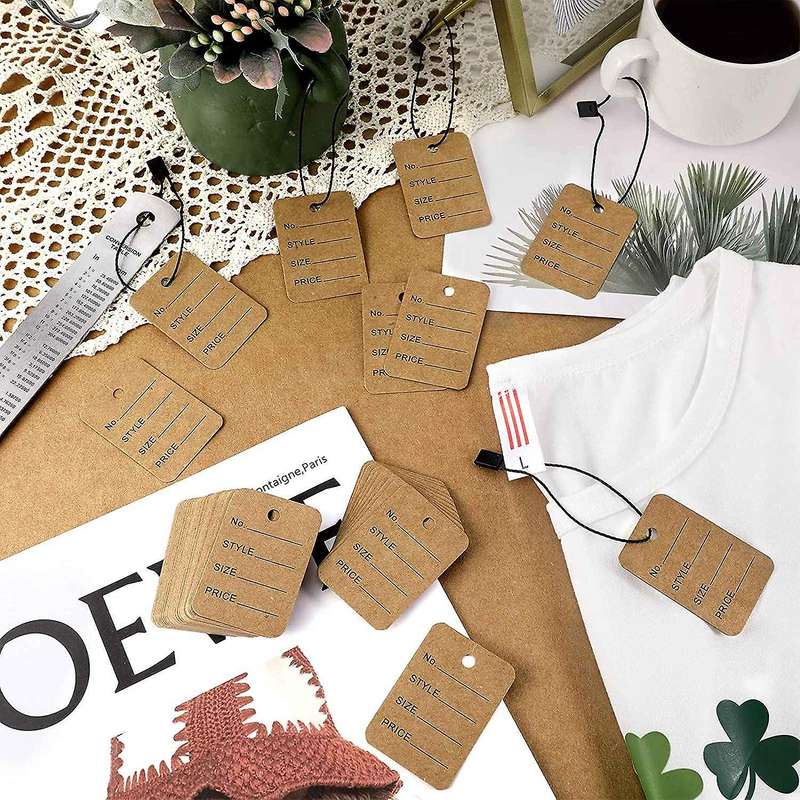 1000 Pieces Price Tags and Hang Tag String, for Clothing Marking
