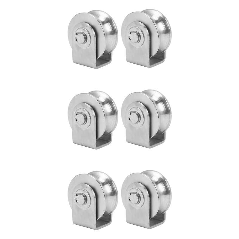2 Inch Roller Wheel Bearings U Groove Pulley for Material Handling