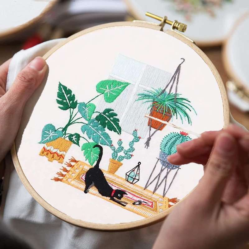 Hand Embroidery Kit for Beginners, 30 Pack Cross Stitch Kits