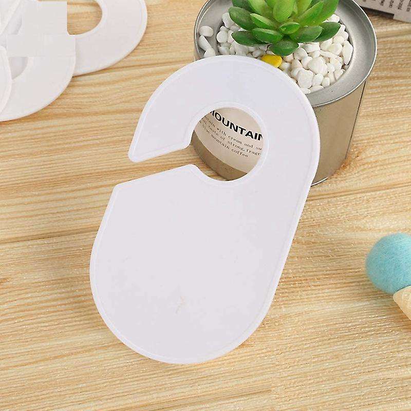 10pcs Clothing Rack Size Dividers Large Blank Hangers Closet Dividers