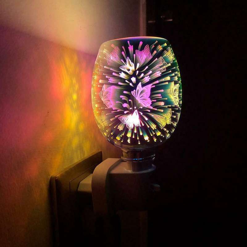 Electric Plug In Led Aroma Diffuser Wax Oil Burner Wax Warmer-uk Plug