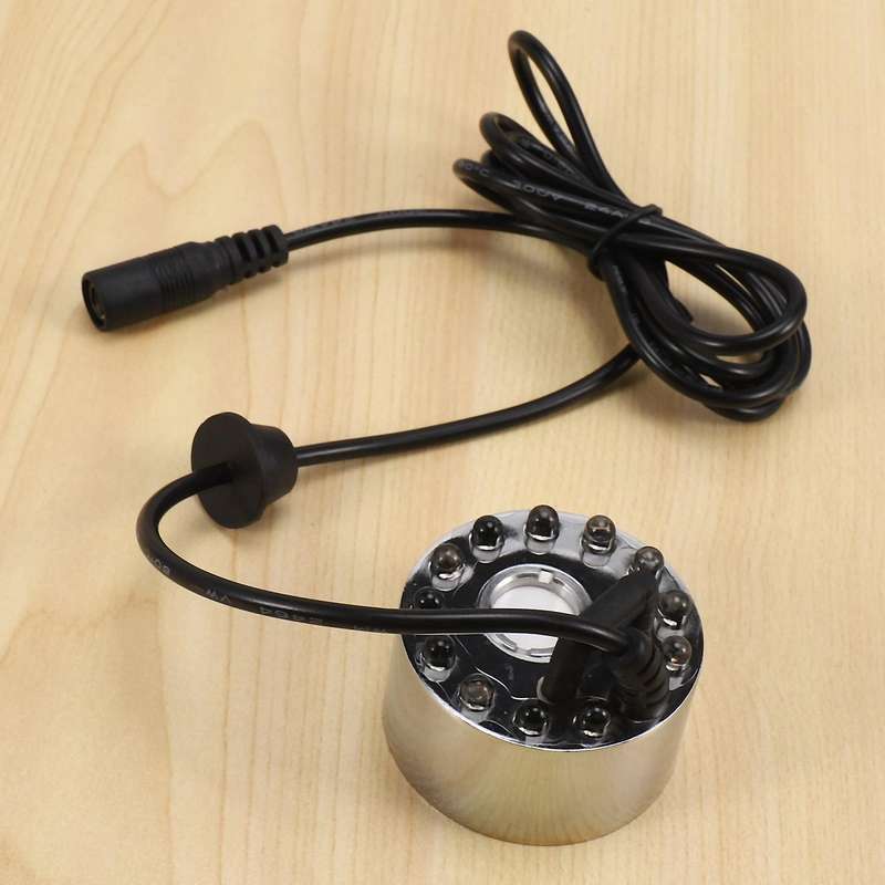 Ultrasonic Mist Maker Fogger Water Fountain Pond 12 Led