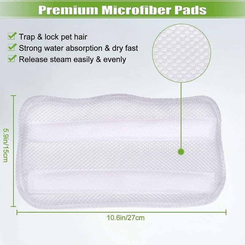 4 Pack Steam Mop Pads for Shark S3101 S3202 Washable Hard Floors
