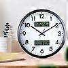 13 Inch Dual-screen LED Display Wall Clock Living Room Temperature And Humidity Calendar Multi-funct