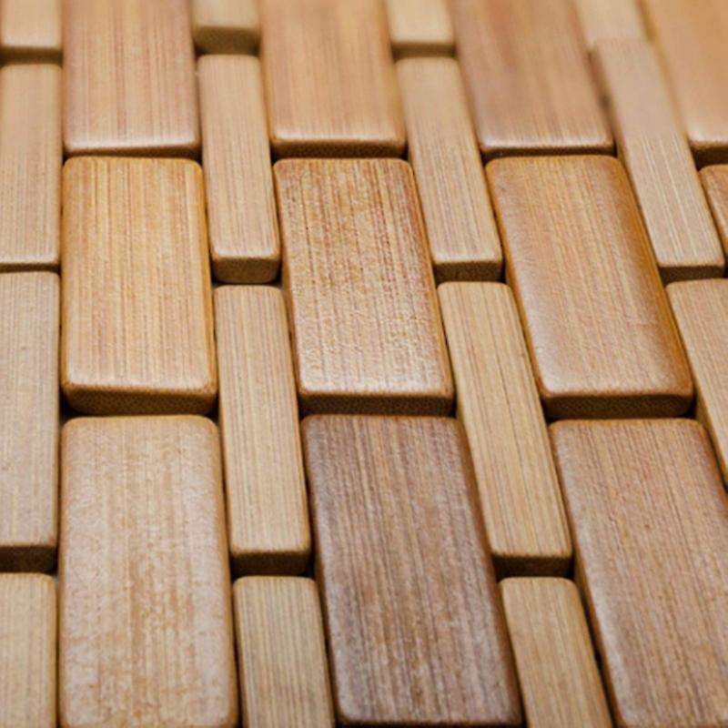 Teak Wood Bath Mat Feet Shower Floor Natural Bamboo 50x70cm
