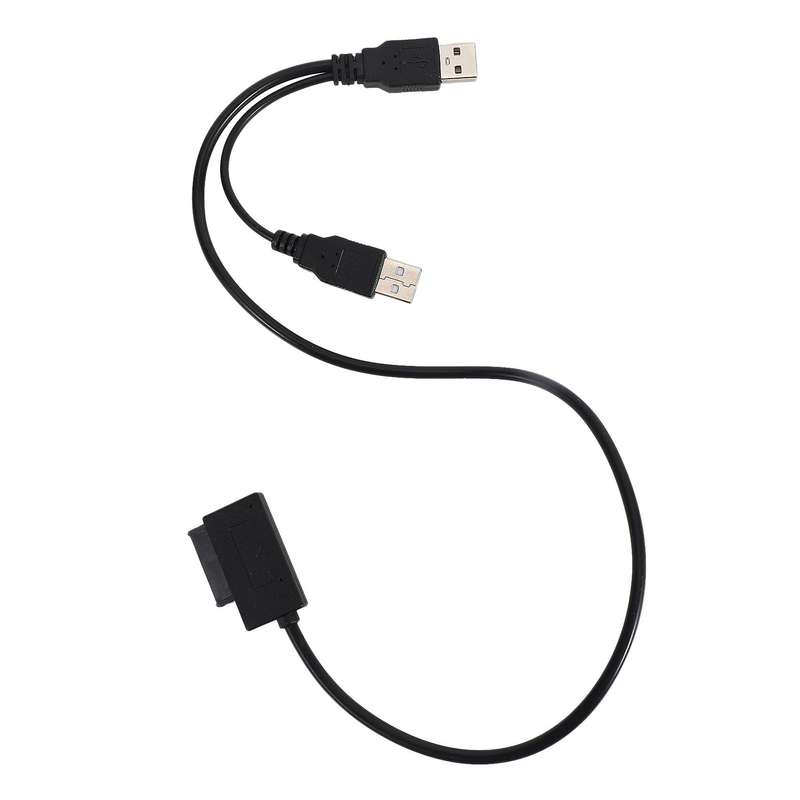 Slim Sata Cable Usb 2.0 to 7+6 External Power for Laptop Sata Adapter