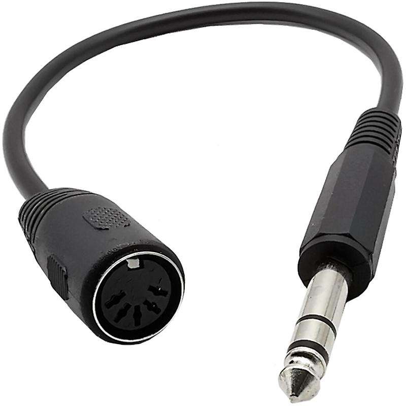 Midi Cable,5-pin Din Female to Monoprice 6.35mm (1/4 Inch) Male Cable