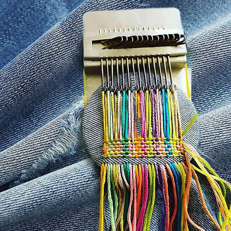 Mini Loom Speedweve Type Weave Tool,darning Loom Quickly Mini Mending