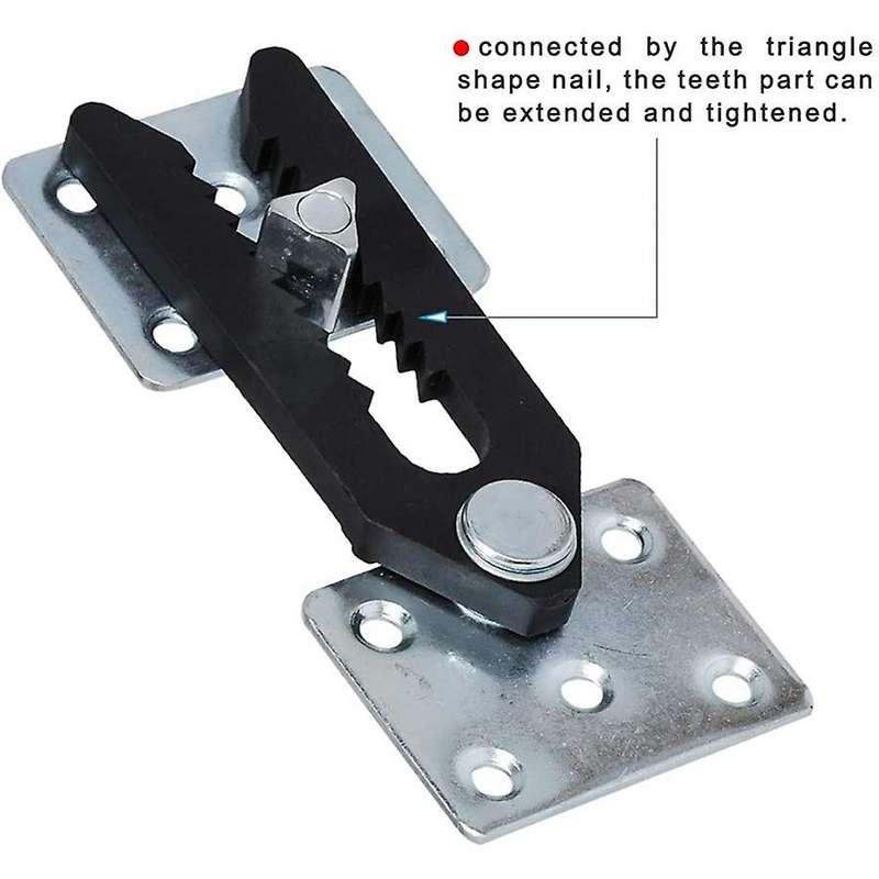 Sectional Couch Connector,4 Pcs Metal Sofa Joint Snap Alligator Style