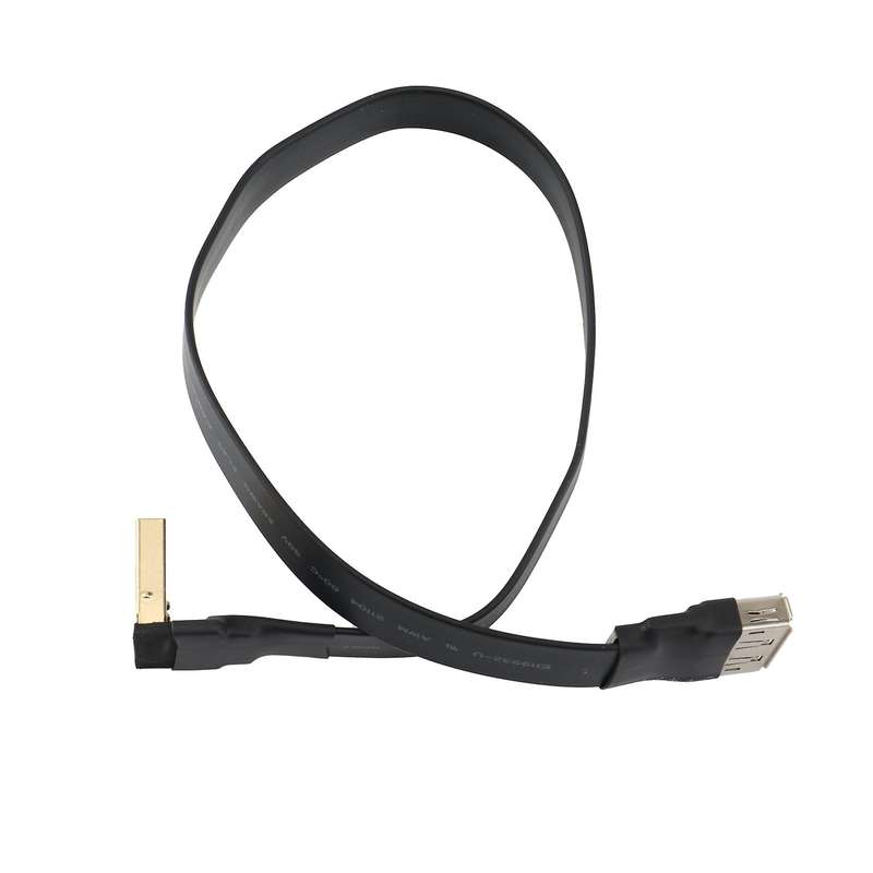 Displayport Ribbon Male-female Flat Emi Shielding Fpc Cable, 30cm