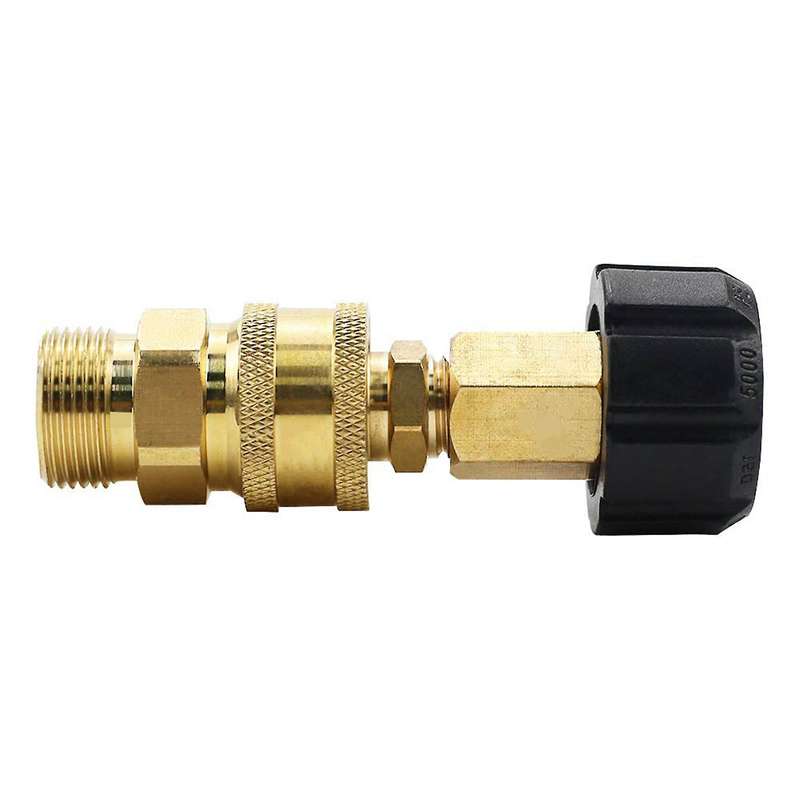 2x Pressure Washer Adapter Set, M22-14 Swivel + 3/8 Inch Plug