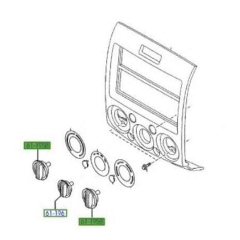 For Ford Ranger Pk 2009-2011 Heater Control Knobs (set Of 6)
