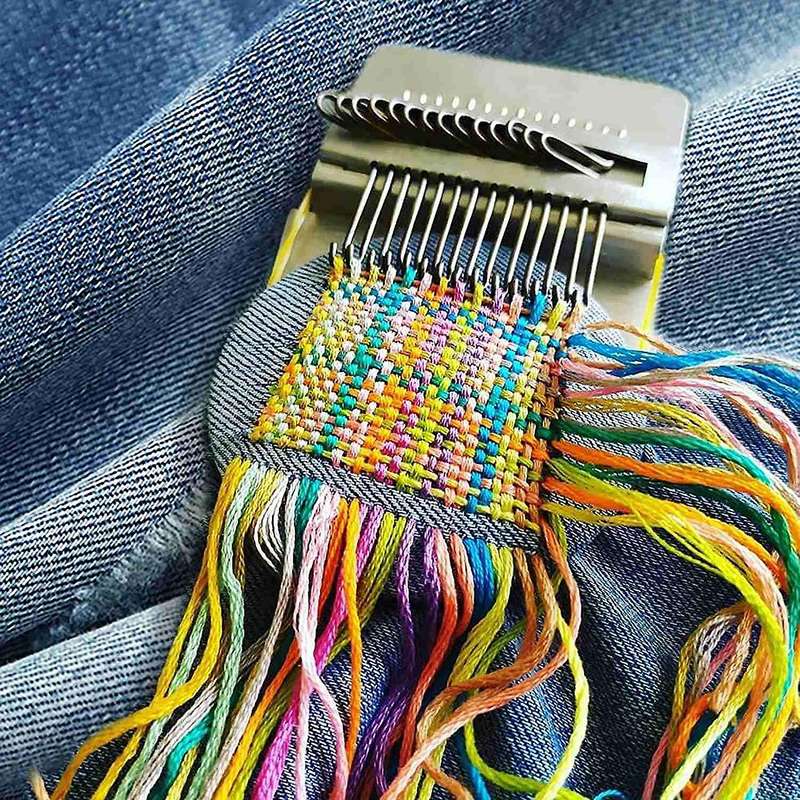 Mini Loom Speedweve Type Weave Tool,darning Loom Quickly Mini Mending