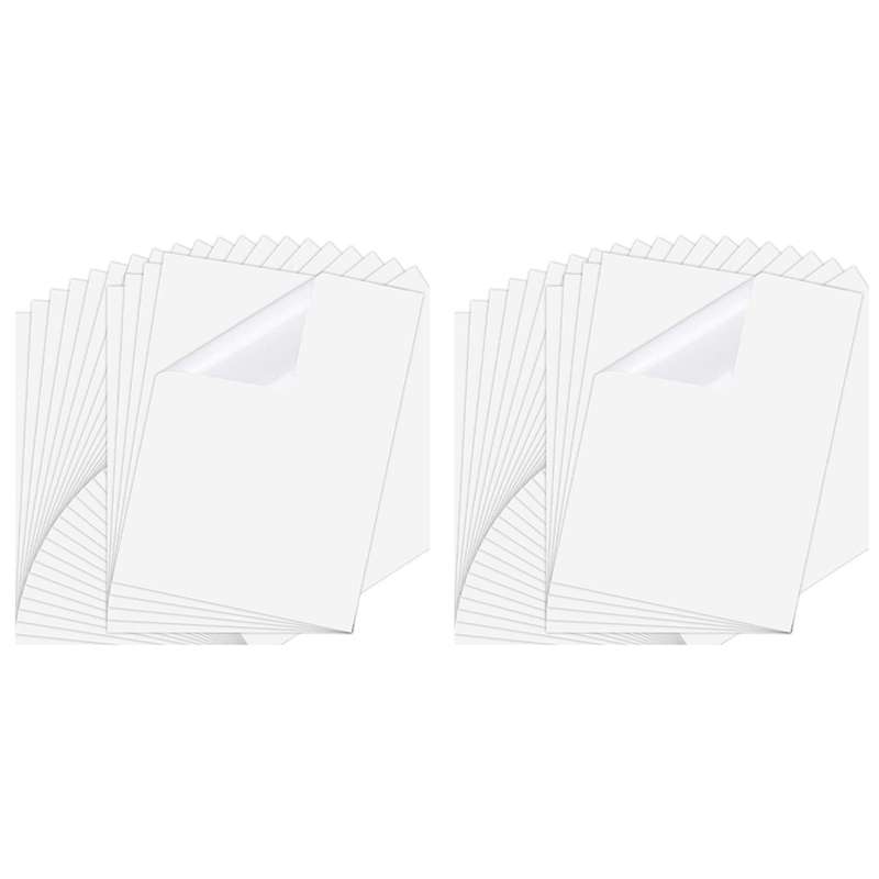 50 Sheets 8.3x11.6 Inch Inkjet Sticker Paper, for Inkjet Printers