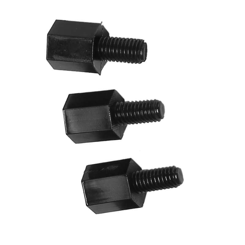 100x Motherboard Hex Standoff Threaded Spacer M3 Thread 6+6mm Black