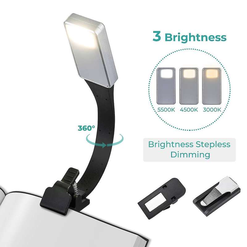 Rechargeable E-book Led Light for Kindle Paper Usb Reading Lamp Clip