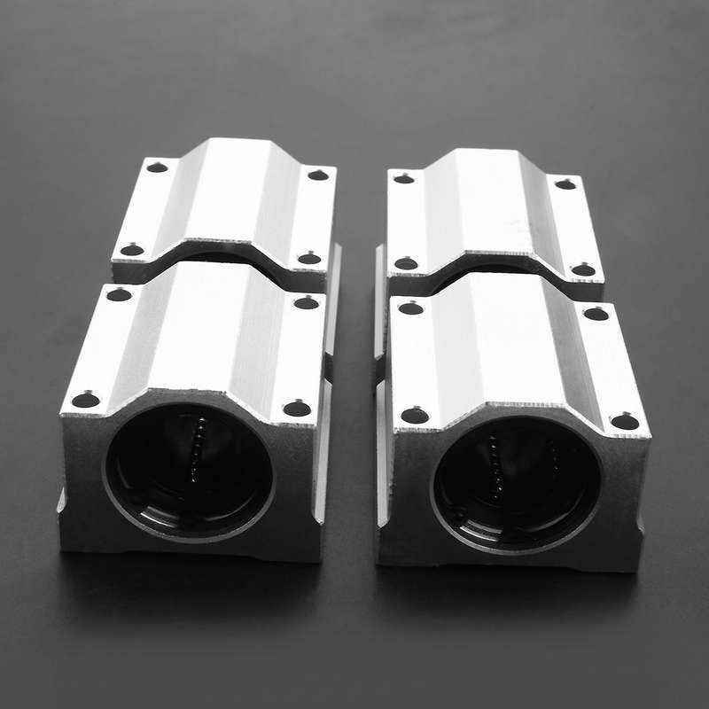 4 Pcs Sc20uu 20mm Aluminum Linear Motion Ball Bearing Slide Bushing