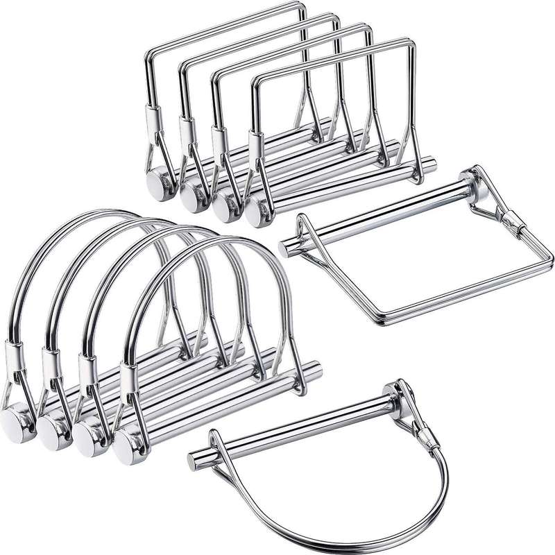 10 Pieces Shaft Locking Pin Coupler Pin 1/4 Inch Diameter(silver)