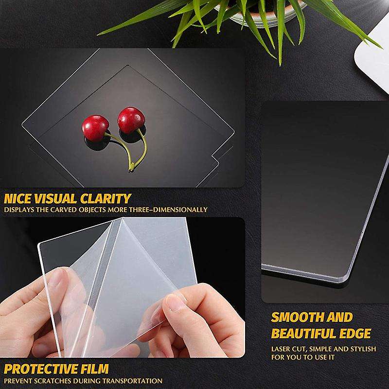Acrylic Sheet Clear Cast for Led Light Base Table Signs Diy Display