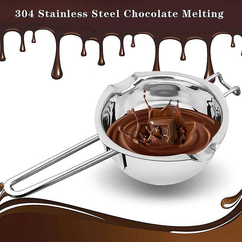 Double Boiler Melting Pot with Silicone Spatula(400ml and 600 Ml)