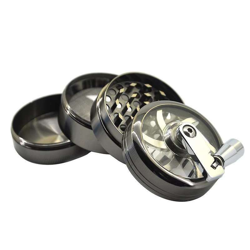 Crank Hand Spice Grinder 2.16 Inch Black,for Nutrients, Herbs