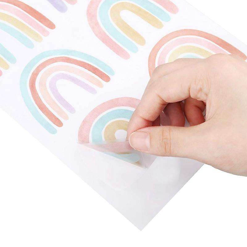Rainbow Bedroom Decor for Rainbow Wall Decals Room Decor 72 Pieces