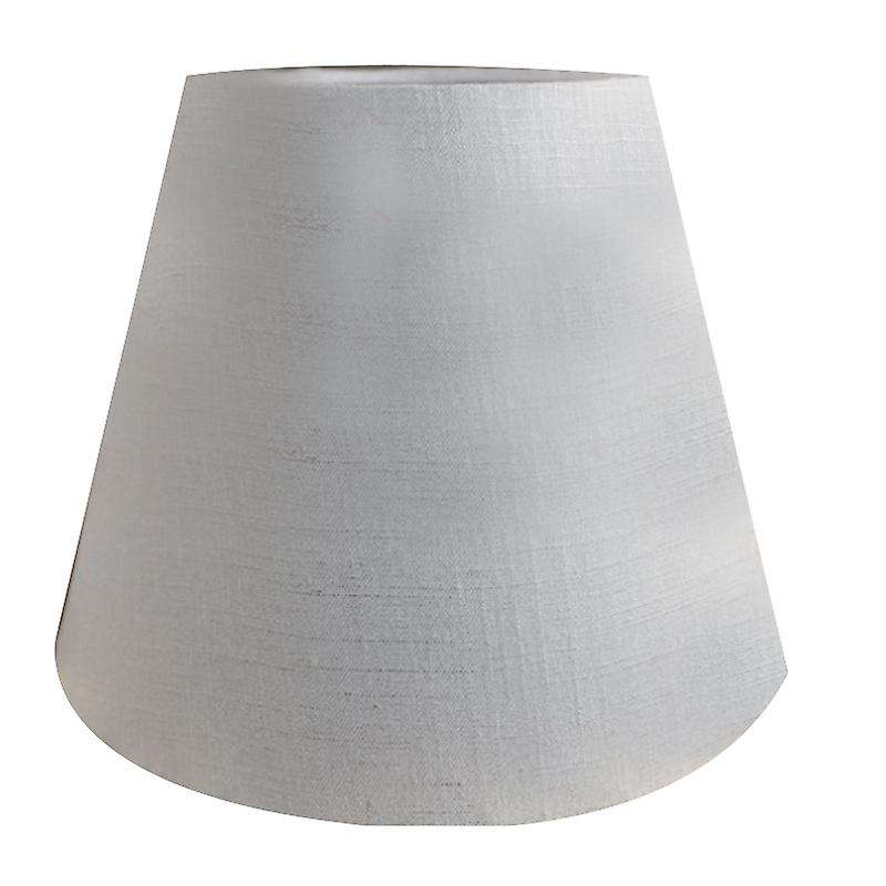 Linen Fabric White Lamp Shade 5x9x7 Inch(white with Gold Threads)
