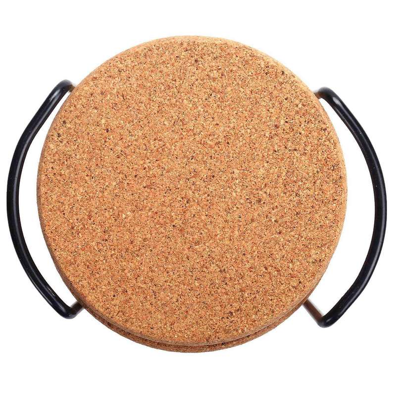 Cork Coasters with Lip for Drinks Absorbent Thick Rustic Saucer